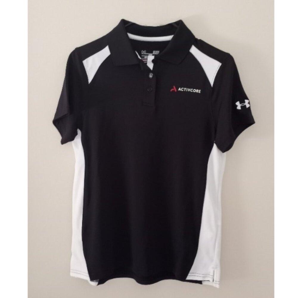 Under Armour Ladies' Team Colorblock Polo 1283975 | Black/White | Small